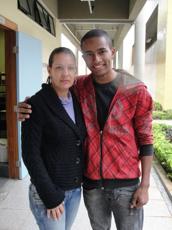 Isaías é aluno da Escola Cel. Francisco Gomes Campos