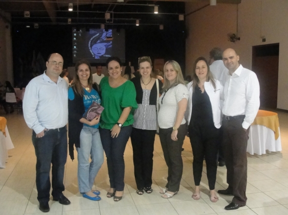 Professores da FAMINAS e convidados comemoram o sucesso do evento